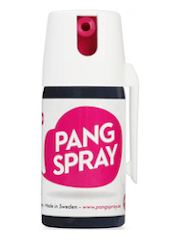 Pangspray, självförsvarssprej med färg som tar dagar att skrubba bort.